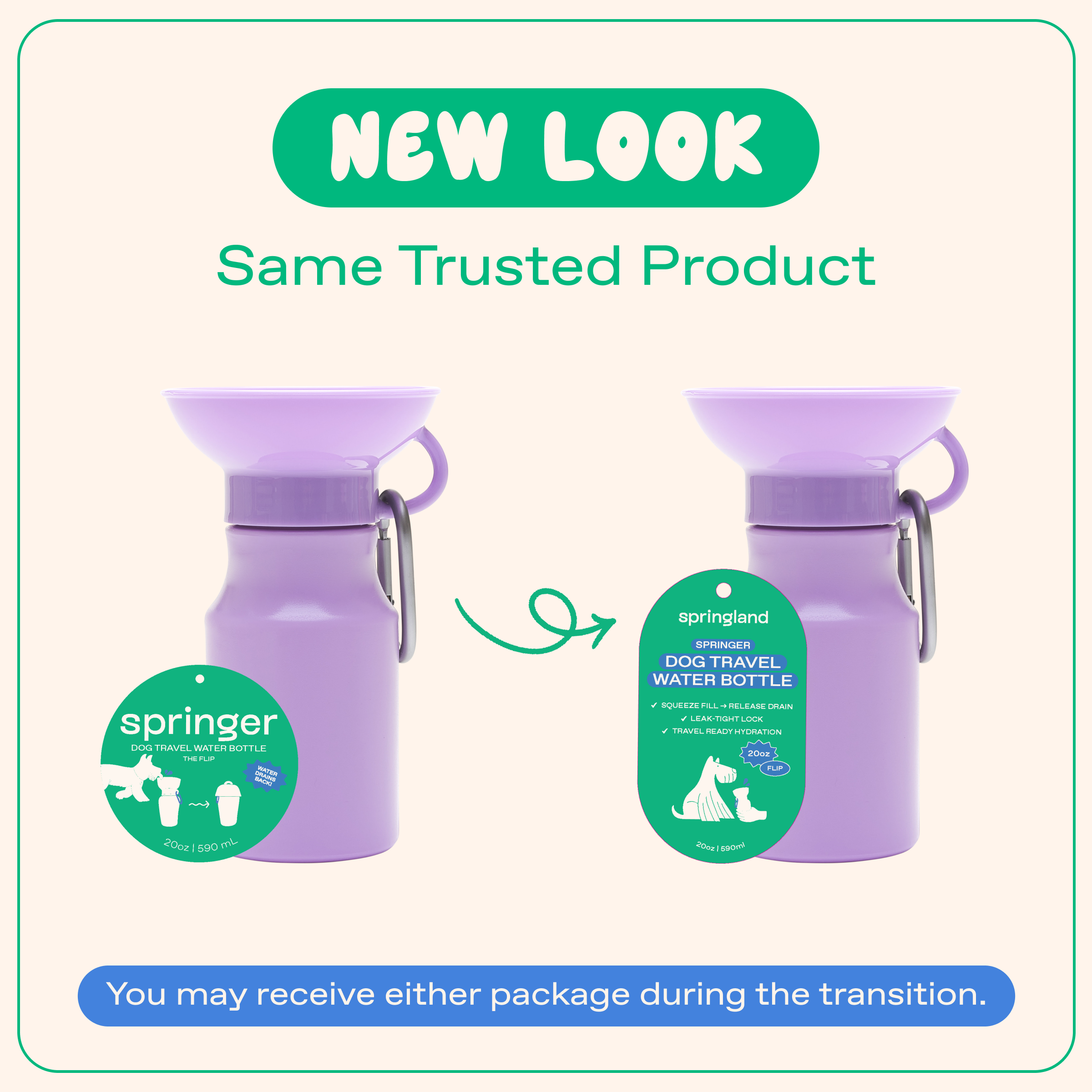 15oz Original Dog Travel Water Bottle