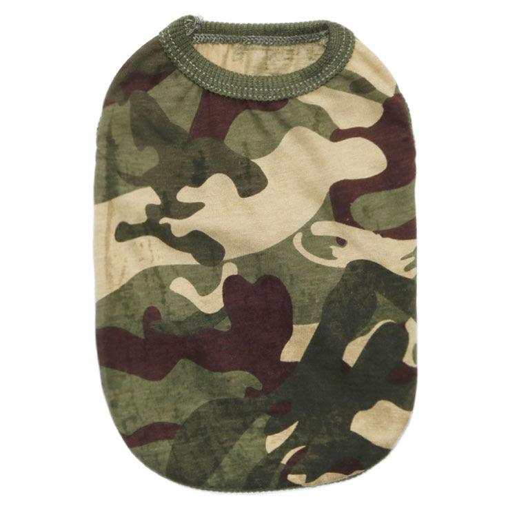 Woodland Camouflage Cotton Dog Vest - Spring And Summer Collection