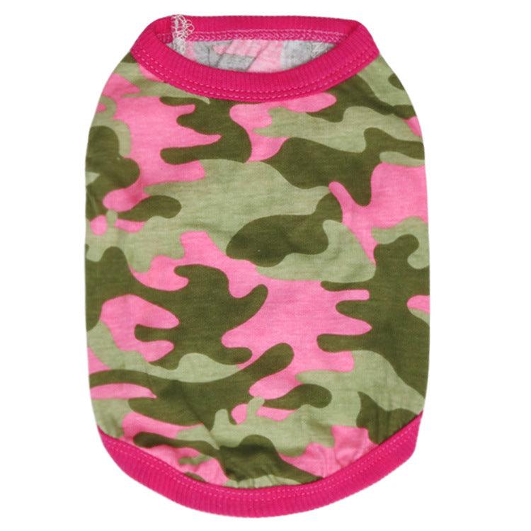Woodland Camouflage Cotton Dog Vest - Spring And Summer Collection