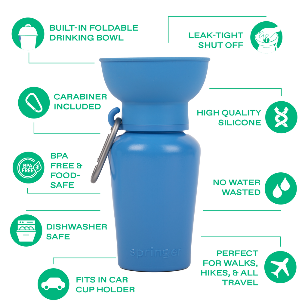 20oz Flip Dog Travel Water Bottle