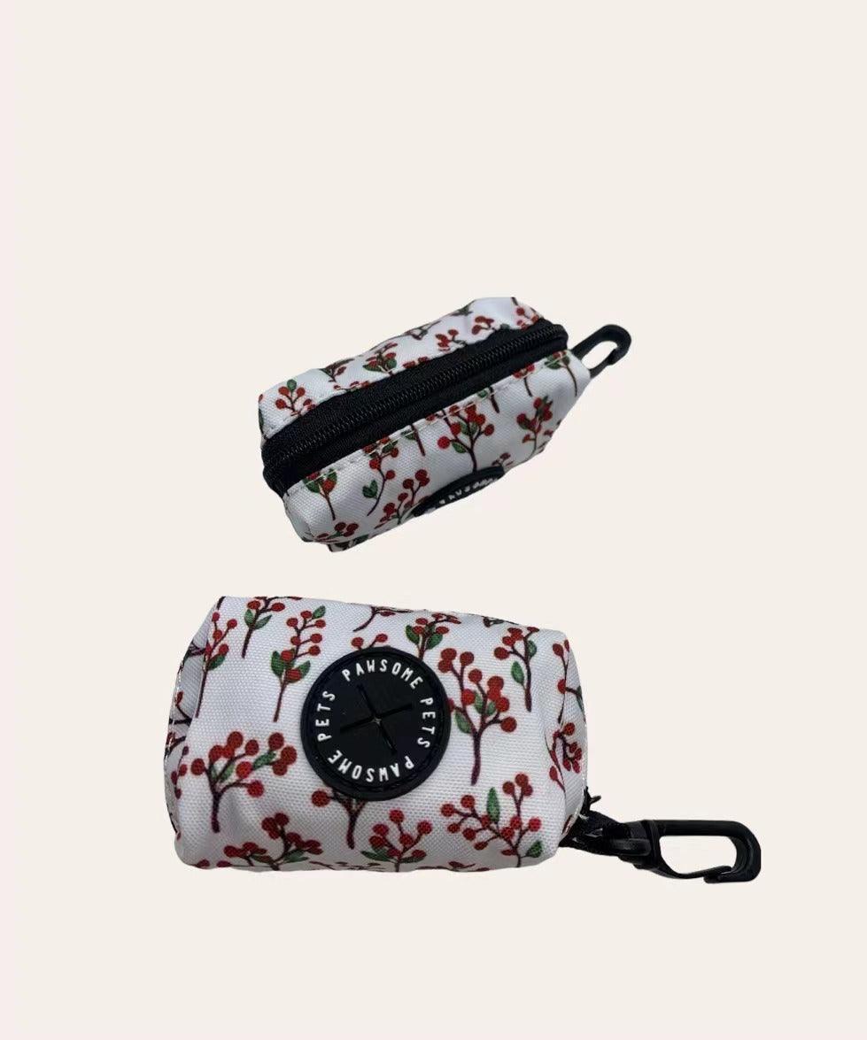 WASTE BAG HOLDER-RED FLORAL