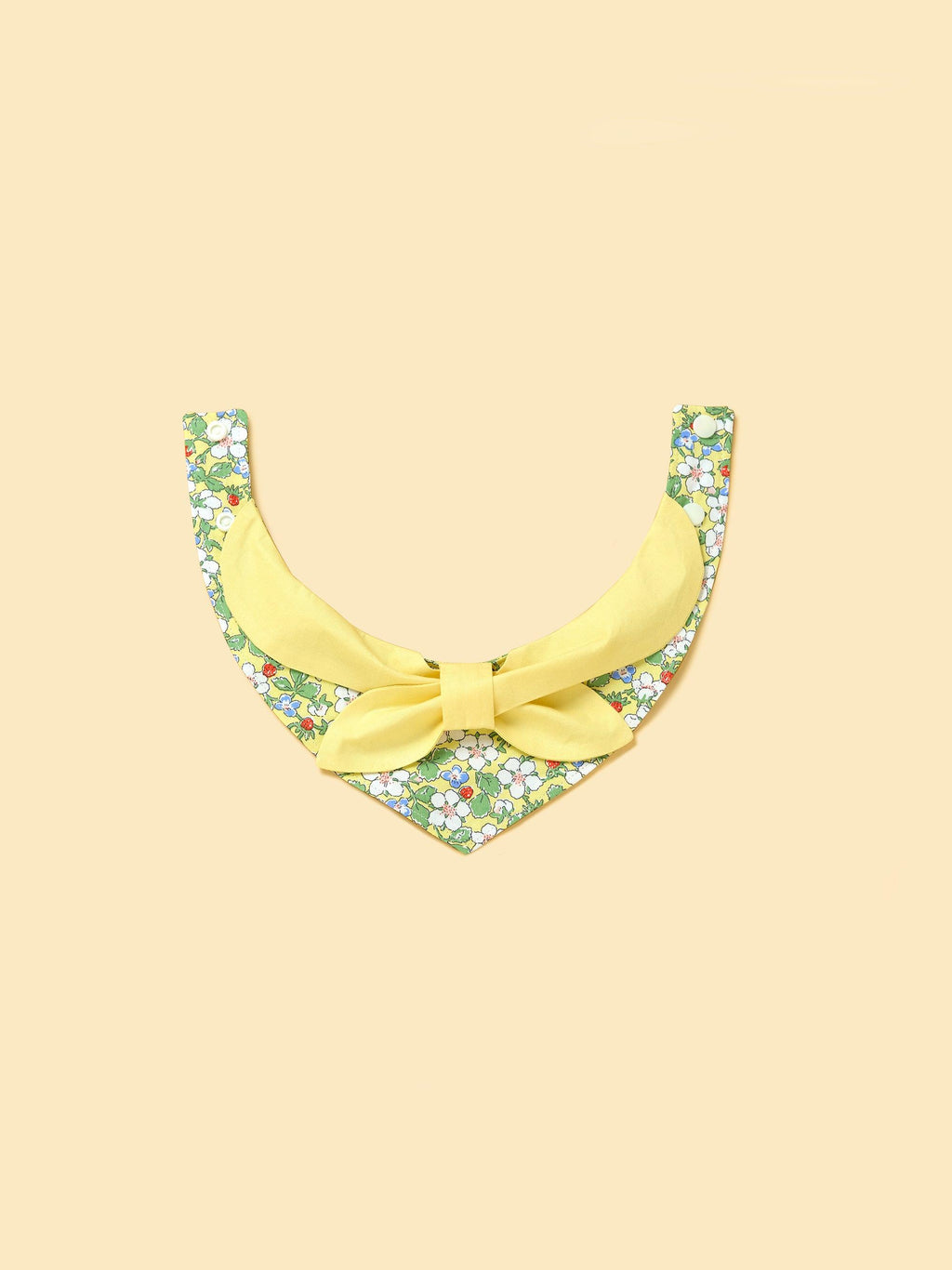Bowtiful Garden Butter Yellow Floral Bandana
