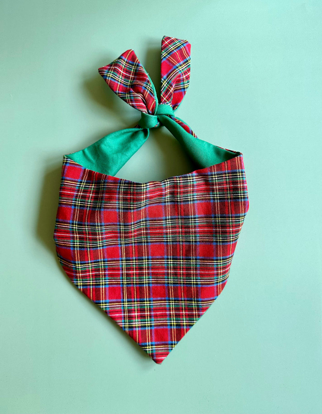 Classic Holliday Plaid Dog Bandana