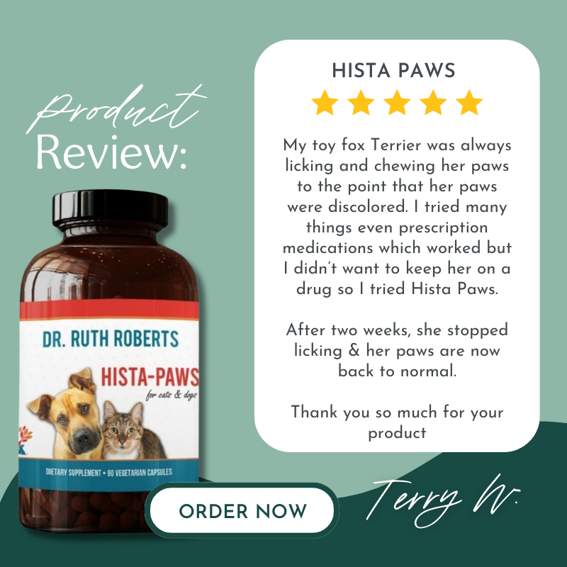 PRE-ORDER Hista Paws – with Quercetin for Dogs and Cats