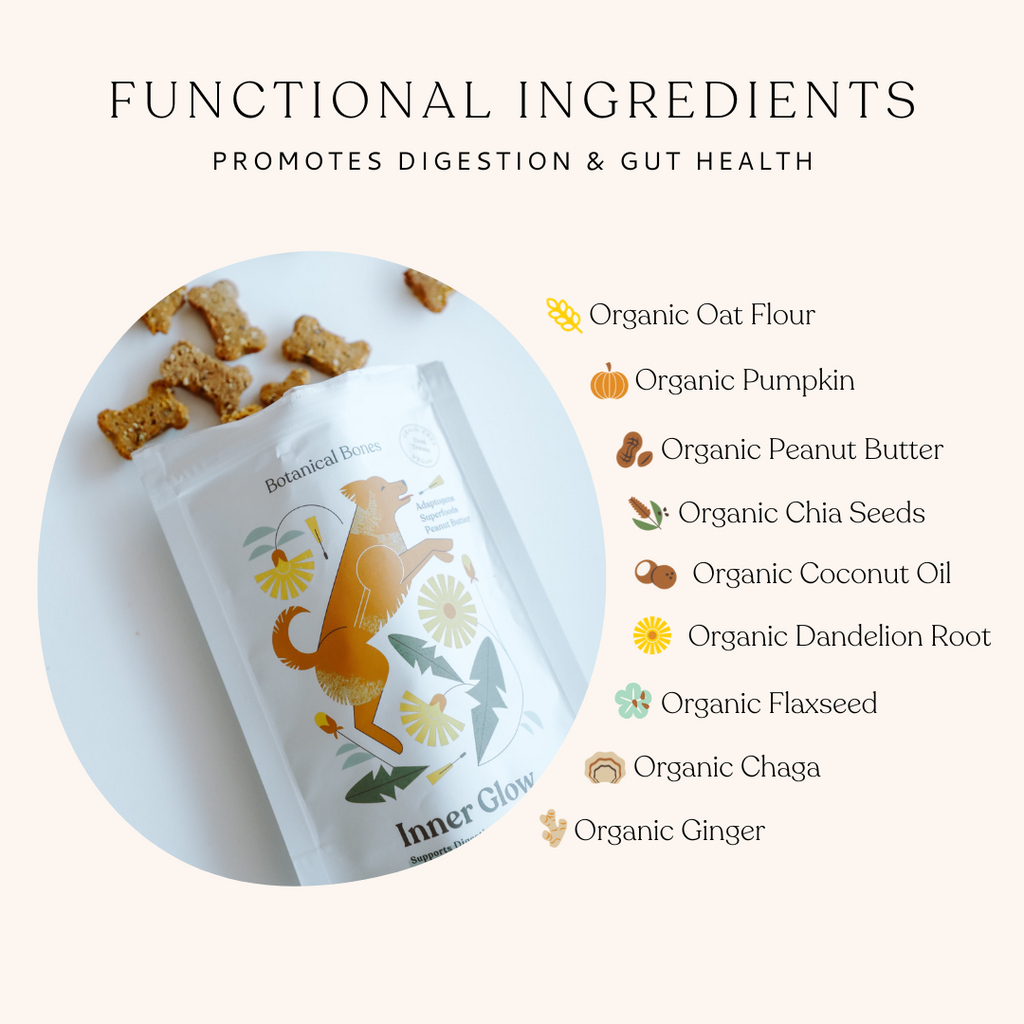 Inner Glow | Digestive Plant-Based Dog Treats with Pumpkin & Ginger