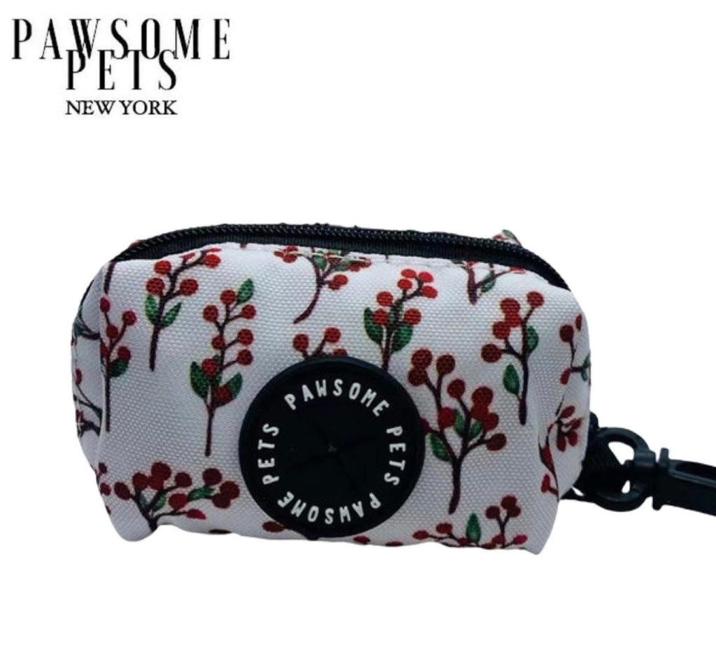 WASTE BAG HOLDER-RED FLORAL