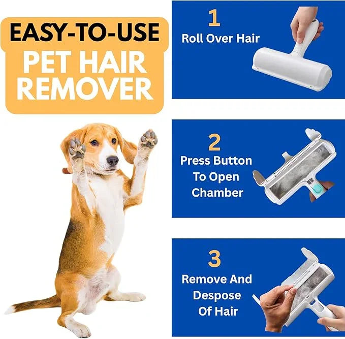 The Miracle Brands Pet Hair Remover Roller - RED
