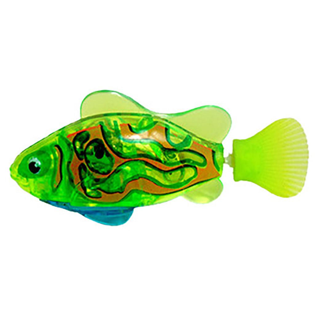 Led Light Swimmer: Interactive Pet Fish Electronic Cat Toys With Grass
