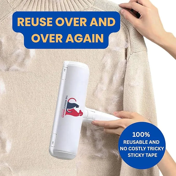 The Miracle Brands Pet Hair Remover Roller - RED