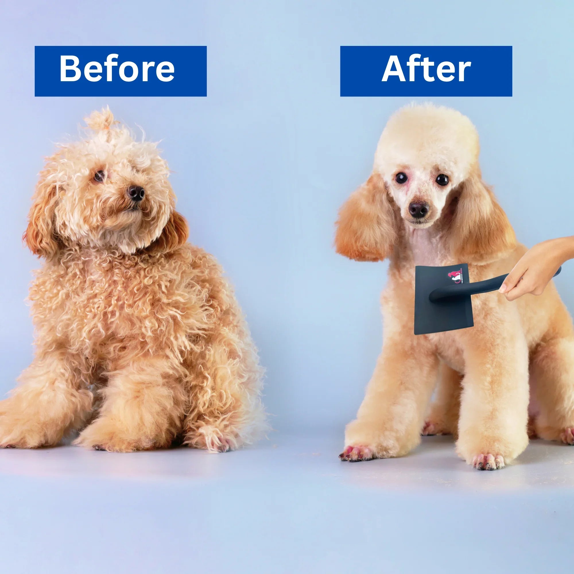 The Miracle Brands Wooden Handle Pet Slicker Brush – Black, Long Pin Grooming Brush