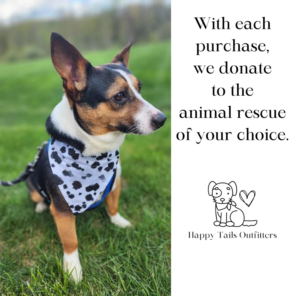 Cow Print Dog Bandana