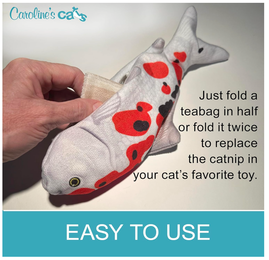 Caroline's Cats Silvervine Powder Packets for Cat Toys - Gall Fruit Refill Pouches More Potent Than Catnip Replacements for Flapping Bird, Flopping Fish, and More