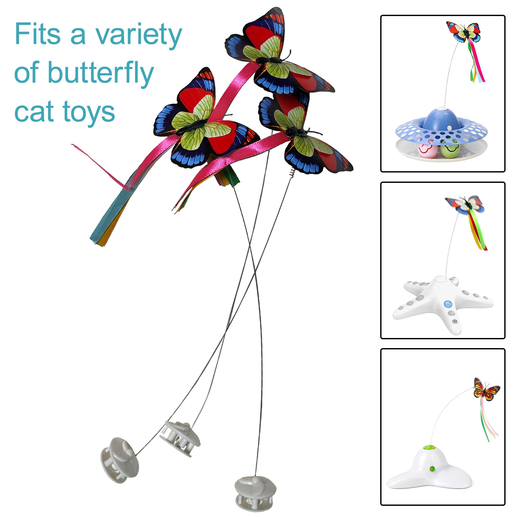 Caroline's Cats Butterfly Replacement Pack for Interacitve Butterfly Toy