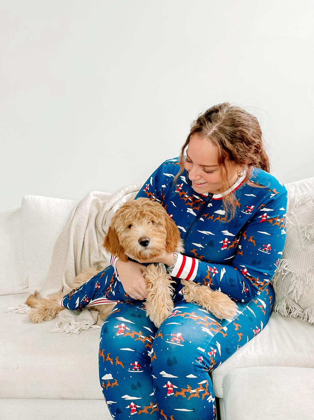 Santa Sleighs Pajama (Dog & Kids)
