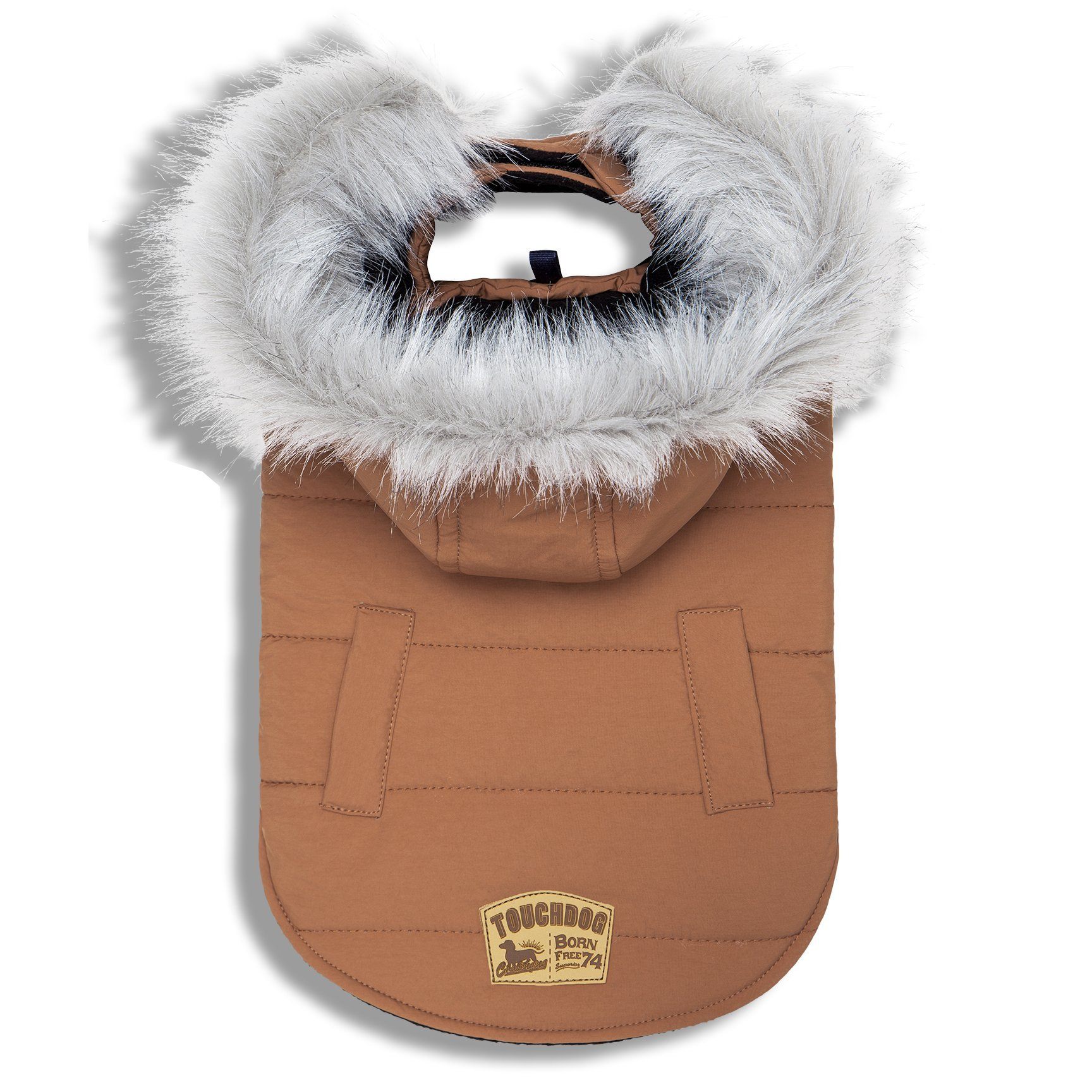 Touchdog 'Eskimo-Swag' Duck-Down Insulated Winter Dog Coat Parka