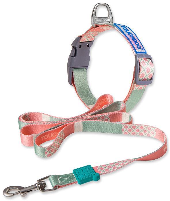 Touchdog ®'Trendzy' 2-in-1 Matching Fashion Designer Printed Dog Leash and Collar