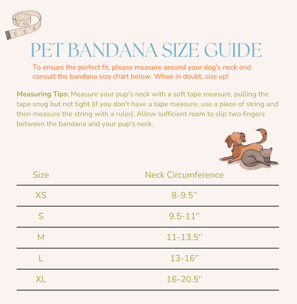 Park Day Denim Gingham Print Handmade Bandana